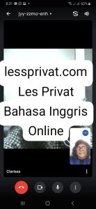 Guru Les Privat bahasa online mengajar speaking lewat google meet