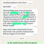 Guru les privat bahasa inggris dengan ke 3 siswa yang sukses