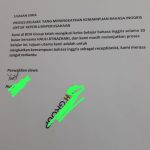 Surat Keterangan Review diatas Kertas, berstempel, mengajar karyawan dari perusahaan